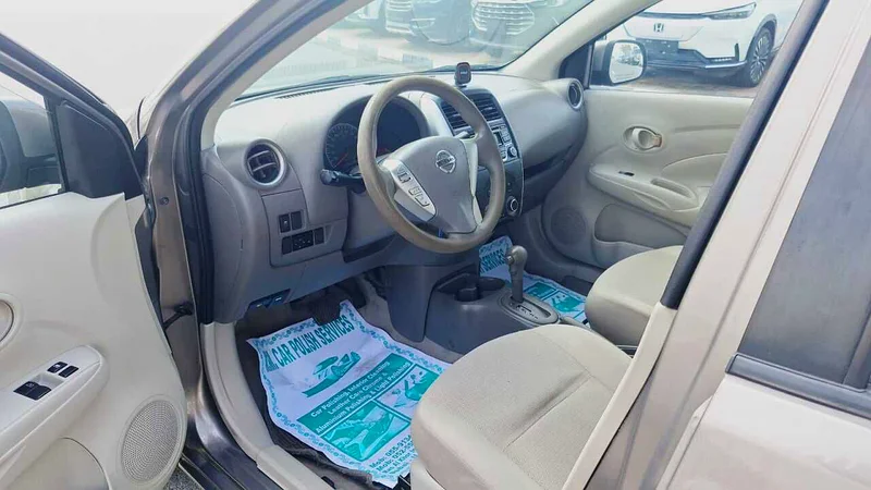 2017 Nissan Sunny Other 4 Cylinder Petrol Engine Grey Beige Sedan GCC Specs