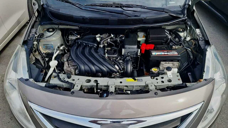 2017 Nissan Sunny Other 4 Cylinder Petrol Engine Grey Beige Sedan GCC Specs