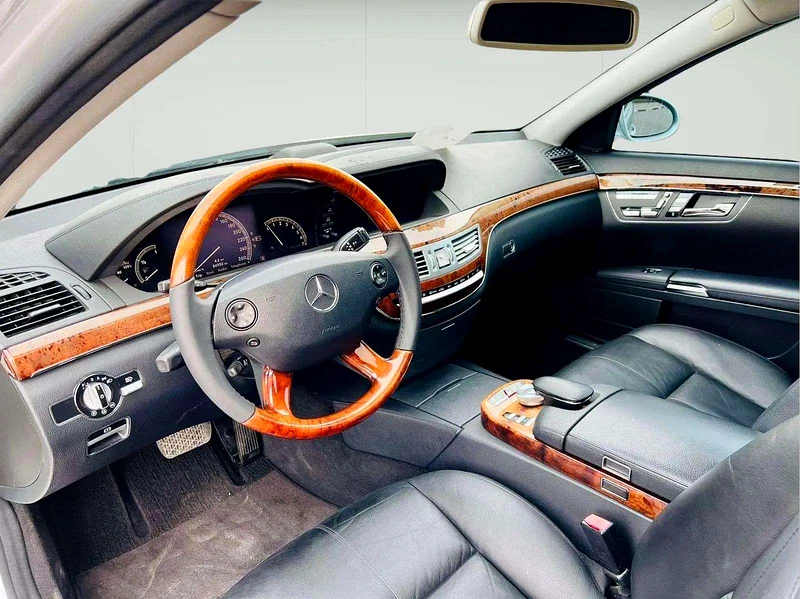 2006 Mercedes-Benz S-Class S 350 6 Cylinder Petrol Engine Silver Black Sedan