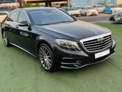 2014 MERCEDES BENZ S500 5.0 Liter 8 Cylinder Petrol Engine Black Beige Sedan