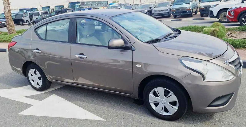 2017 Nissan Sunny Other 4 Cylinder Petrol Engine Grey Beige Sedan GCC Specs