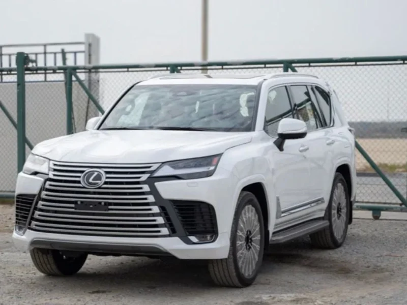 2026 Lexus LX700 Hybrid VIP 3.5L Twin Turbo 4 Cylinder Engine White Orange SUV