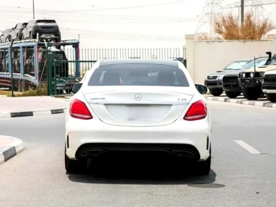 2017 Mercedes-Benz C-Class C43 AMG 6 Cylinders Engine White Red Sedan