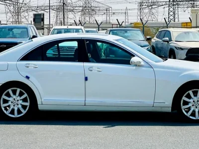 2007 Mercedes-Benz S-Class S 350 6 Cylinders Engine White Black Sedan