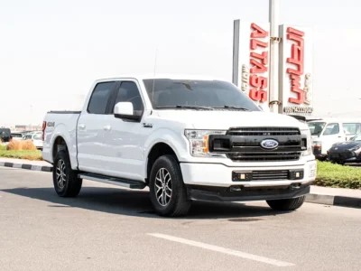 2019 Ford F-Series F150 Platinum 8 Cylinders Engine White Grey Pick Up Truck