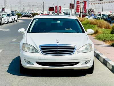 2007 Mercedes-Benz S-Class S 350 6 Cylinders Engine White Black Sedan