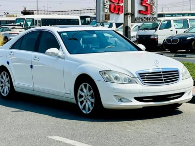 2007 Mercedes-Benz S-Class S 350 6 Cylinders Engine White Black Sedan