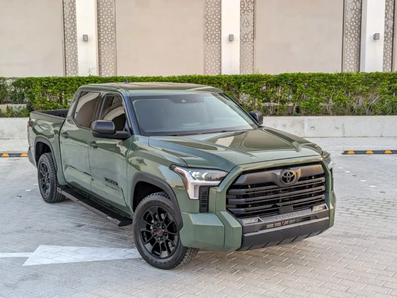 2023 Toyota Tundra Crewmax SR5 6 Cylinders Engine Green Grey Pick Up Truck