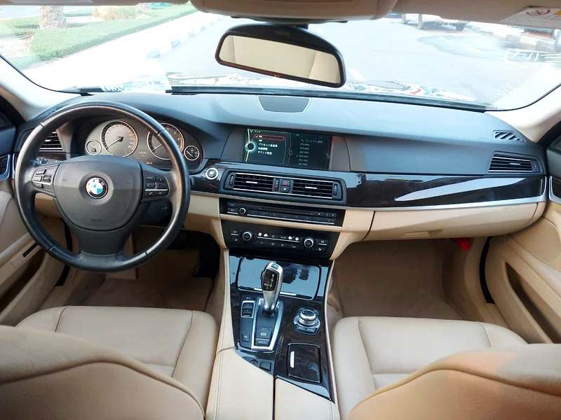 2010 BMW 5-Series 528i 6 Cylinder Petrol Engine Black Beige Sedan