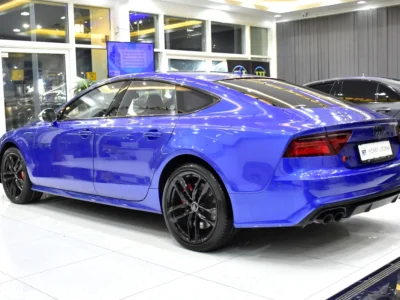 2016 Audi S7 4.0 TFSI Quattro 8 Cylinder Petrol Engine Blue Red Sedan GCC