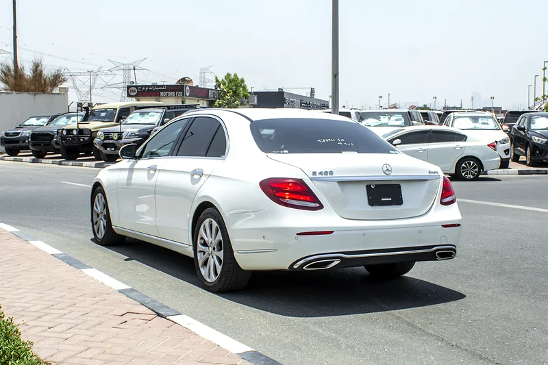 2017 Mercedes-Benz E-Class E400 4Matic 6 Cylinders Engine White Black Sedan