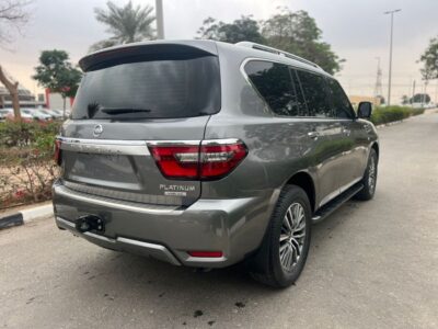 2021 Nissan Patrol LE PLATINUM 6 Cylinders Petrol Engine Grey Orange SUV GCC Specs