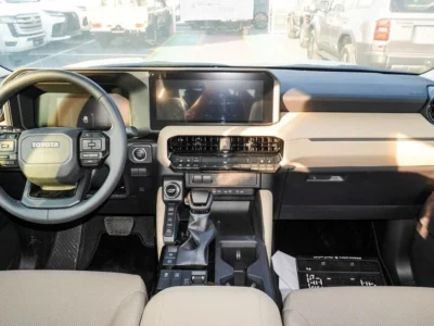 2024 Toyota Prado 2.4L GXR TWIN TURBO 4 Cylinder Engine Black Beige SUV GCC