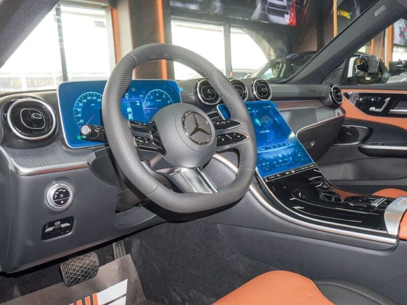 2025 Mercedes-Benz C200 L 4 Cylinders Petrol Engine White Tan Sedan