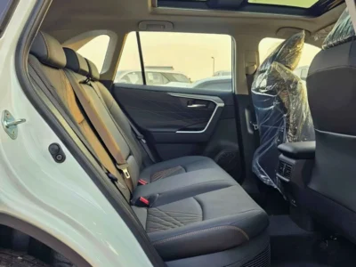 2025 Toyota RAV 4 HYBRID ELITE PLUS E-CVT 2.5L V4 4WD White Black SUV