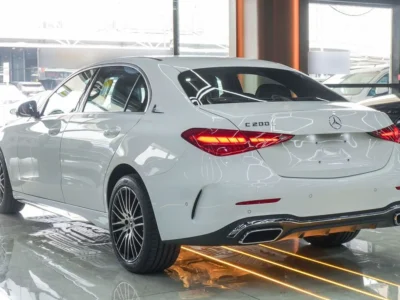 2025 Mercedes-Benz C200 L 4 Cylinders Petrol Engine White Tan Sedan