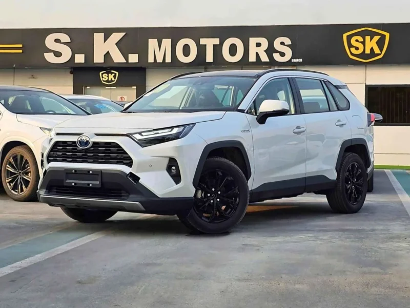 2025 Toyota RAV 4 HYBRID ELITE PLUS E-CVT 2.5L V4 4WD White Black SUV