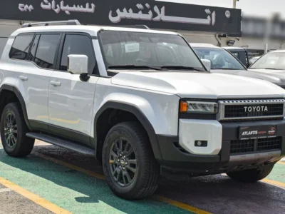 2024 Toyota Prado 2.4L TURBO 4 Cylinders Engine White Beige SUV GCC