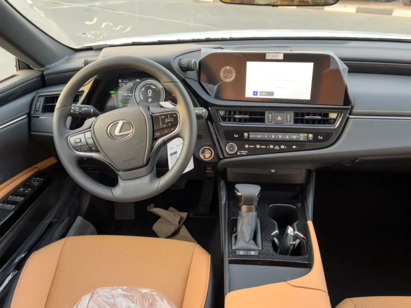 2025 Lexus ES300h 2.5L Hybrid 4 Cylinders Engine Black Brown Sedan GCC