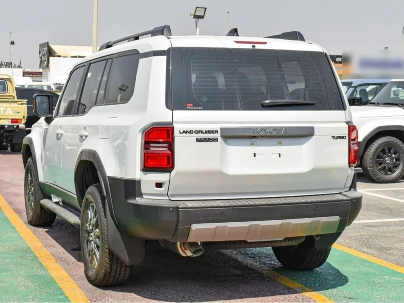 2024 Toyota Prado 2.4L TURBO 4 Cylinders Engine White Beige SUV GCC