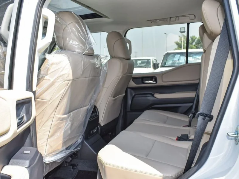 2024 Toyota Prado 2.4L TURBO 4 Cylinders Engine White Beige SUV GCC