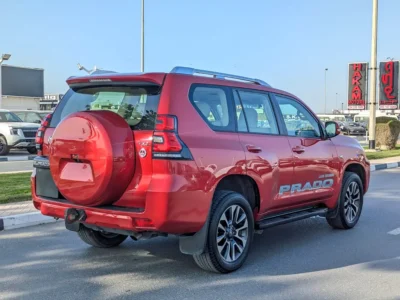 2022 Toyota Prado Tx-l TOP 6 Cylinders Engine Red Beige SUV GCC Specs