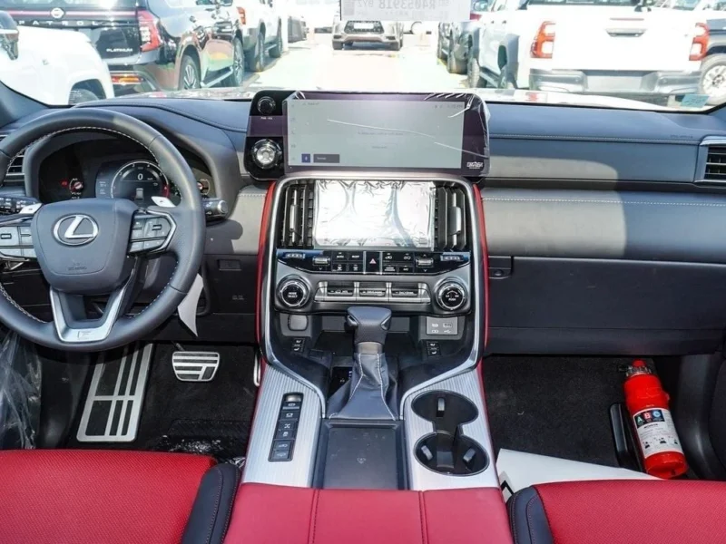 2024 Lexus LX 600 FSport 3.5 Litre V6 Engine Black Red SUV GCC Specs