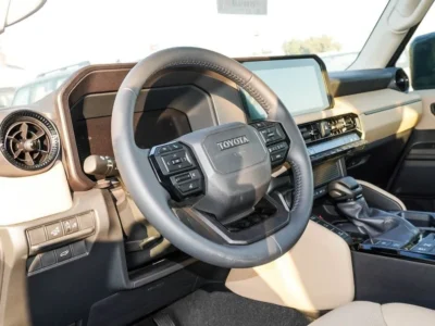 2024 Toyota Prado 2.4L GXR TWIN TURBO 4 Cylinder Engine Black Beige SUV GCC