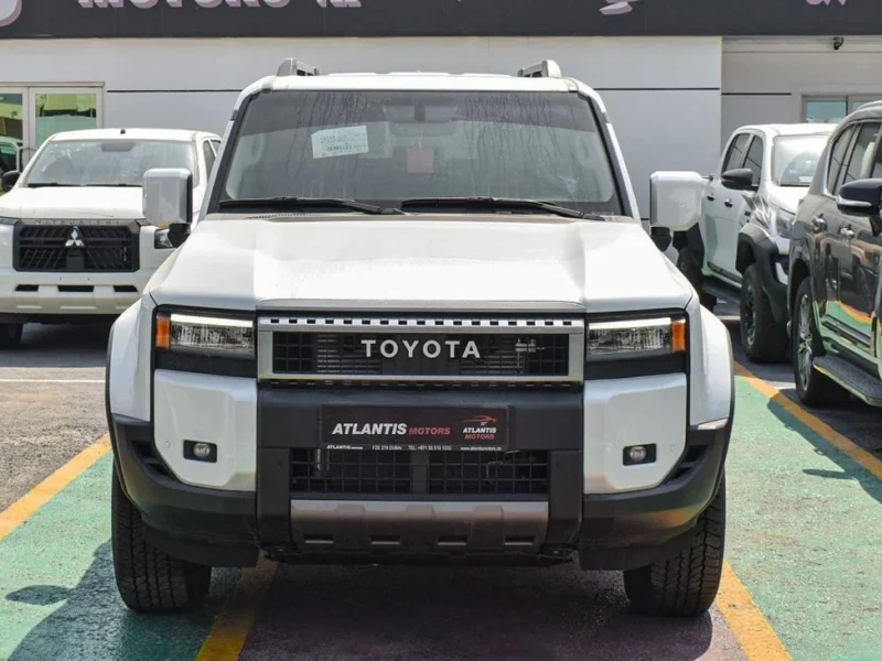 2024 Toyota Prado 2.4L TURBO 4 Cylinders Engine White Beige SUV GCC