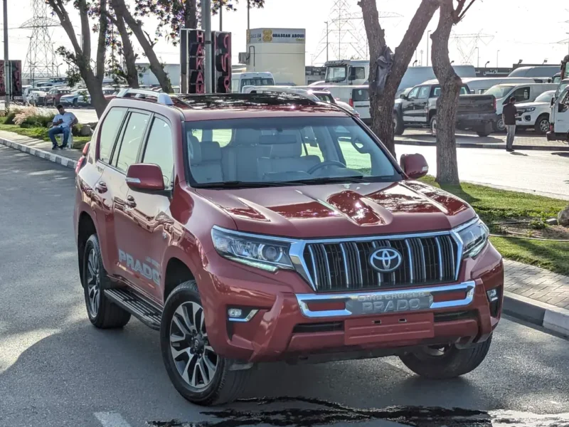 2022 Toyota Prado Tx-l TOP 6 Cylinders Engine Red Beige SUV GCC Specs