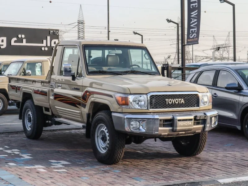 2021 Toyota Land Cruiser 70 Series Single Cab 4.0L 6 Cylinders Petrol Beige Truck