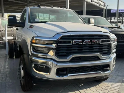 2025 RAM 5500 Regular Chassis Cab 4x4 6.7L Cummins Diesel White Black