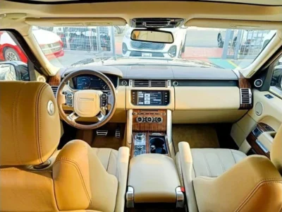 2015 Land Rover Range Rover Autobiography 5.0 L 8 Cylinders Black Beige SUV