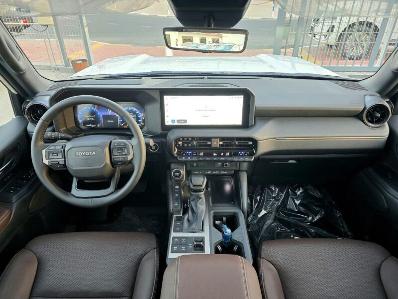 2025 Toyota Land Cruiser Prado 4x4 2.4L Turbo 4 Cylinders Engine White Brown SUV