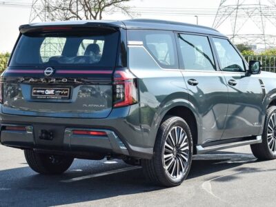 2025 Nissan Patrol Platinum 3.5-litre V6 Twin-Turbo Grey Red SUV GCC Specs