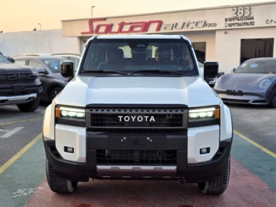 2025 Toyota Land Cruiser Prado 4x4 2.4L Turbo 4 Cylinders Engine White Brown SUV