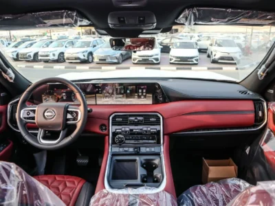 2026 Nissan Patrol Platinum 3.5L V6 Twin-Turbo Petrol Silver Red SUV GCC Specs