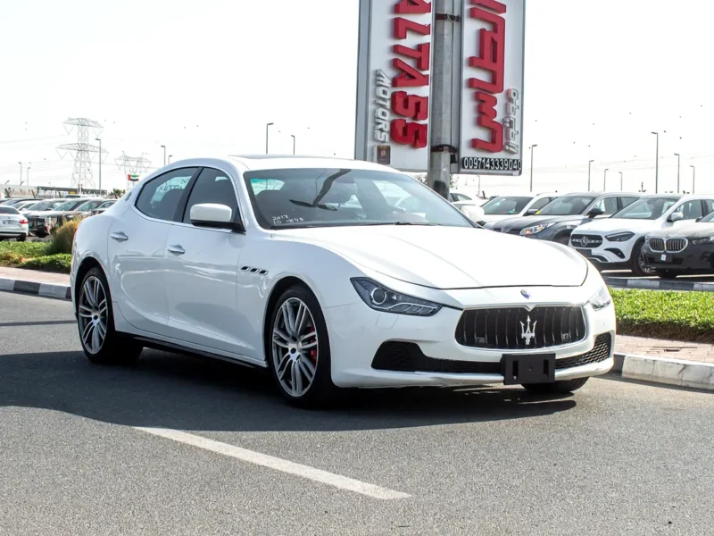 2015 Maserati Ghibli Other 6 Cylinders Petrol Engine White Red Sedan