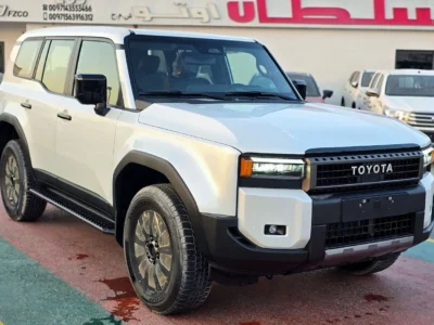 2025 Toyota Land Cruiser Prado 4x4 2.4L Turbo 4 Cylinders Engine White Brown SUV