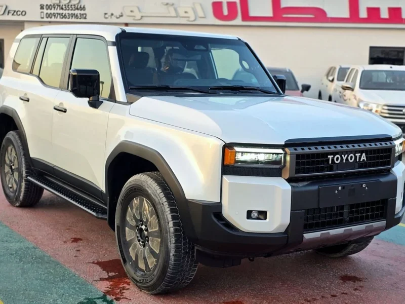 2025 Toyota Land Cruiser Prado 4x4 2.4L Turbo 4 Cylinders Engine White Brown SUV
