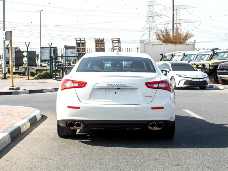 2016 Maserati Ghibli Other 6 Cylinders Petrol Engine White Orange Sedan