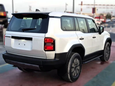 2025 Toyota Land Cruiser Prado 4x4 2.4L Turbo 4 Cylinders Engine White Brown SUV