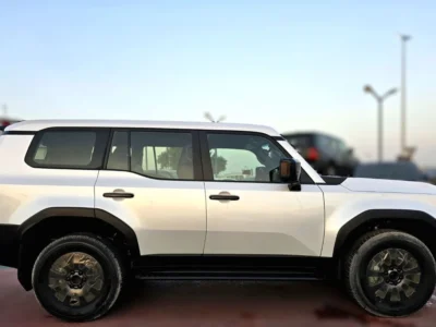 2025 Toyota Land Cruiser Prado 4x4 2.4L Turbo 4 Cylinders Engine White Brown SUV