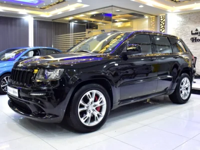2012 Jeep Grand Cherokee Srt8 8 Cylinder Petrol Engine Black Red SUV GCC