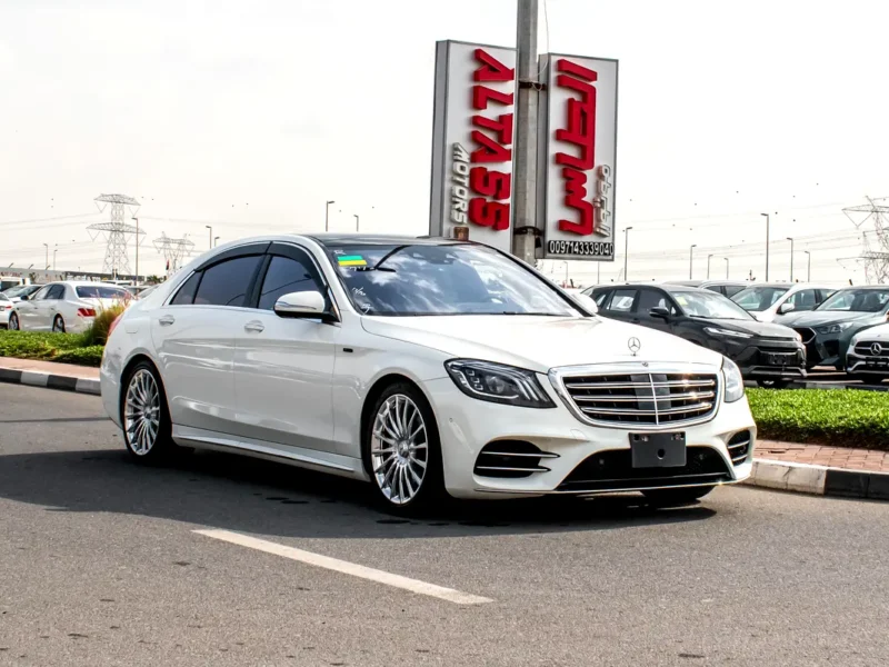 2018 Mercedes-Benz S-Class S 560 6 Cylinder Petrol Engine White Brown Sedan