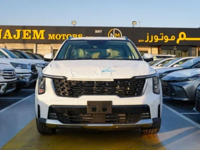 2026 Kia Sorento 3.5-liter 6 Cylinder Petrol Engine White Beige SUV GCC Specs