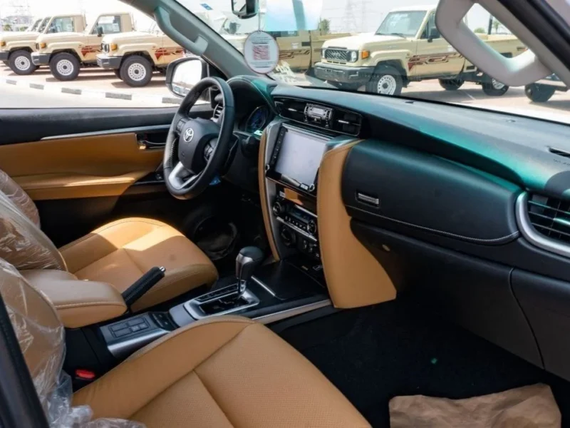 2026 Toyota Fortuner 4.0L V6 Engine AT Petrol Full Option Silver Tan SUV GCC