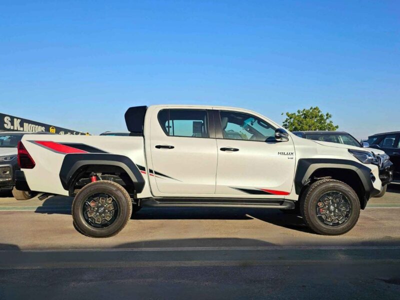 2025 Toyota Hilux GR SPORT 4.0 Litres V6 Engine PETROL White Black Pick Up Truck