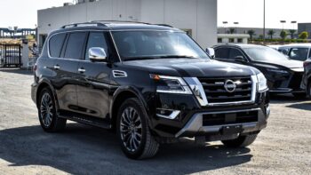 2024 Nissan Patrol 3.8 Litres V6 Cylinder Petrol Engine Black Tan SUV