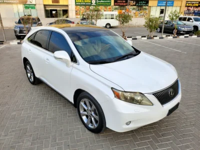 2009 Lexus RX-Series RX350 V6 Engine 3.5 Litres White Beige SUV Full Option GCC